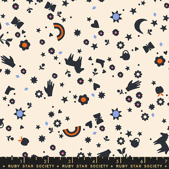 1/2 Yard -  Meadow Star Natural RS4099 12 by  Alexia Abegg