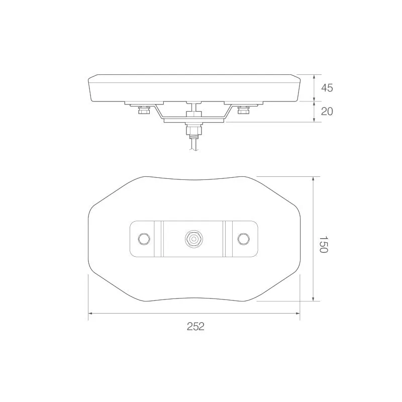 Amber LED Mini Beacon Lightbar R10