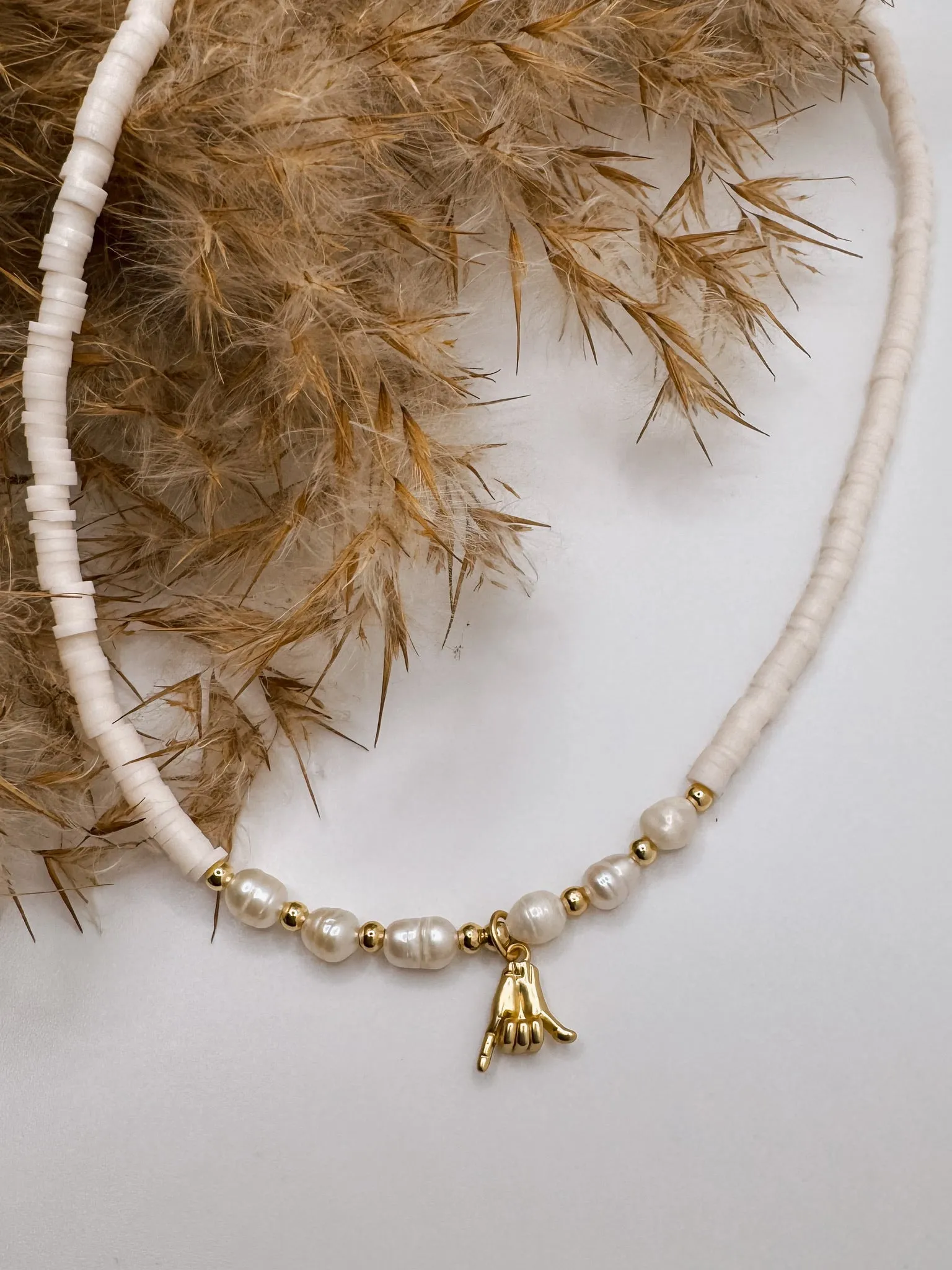 Beachy Beaded Charm Necklace