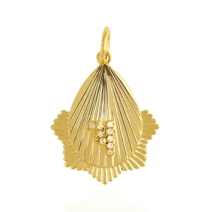 Diamond Sunrays Pendant 19x21mm