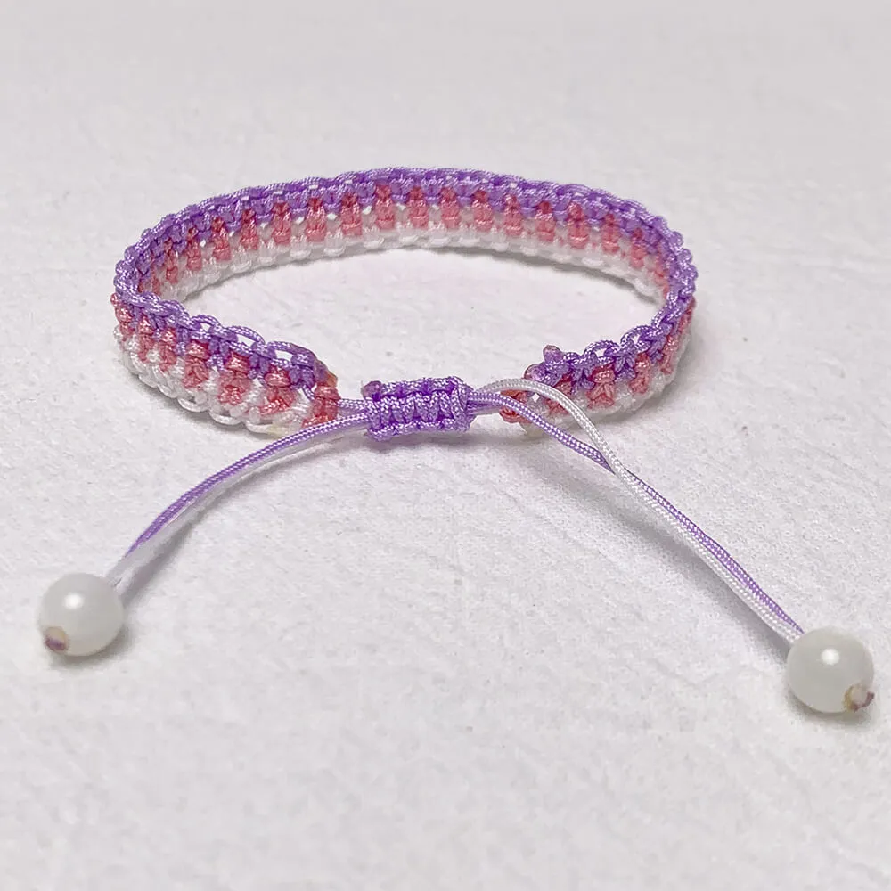Handmade Multicolor Flat Braided Friendship Bracelet