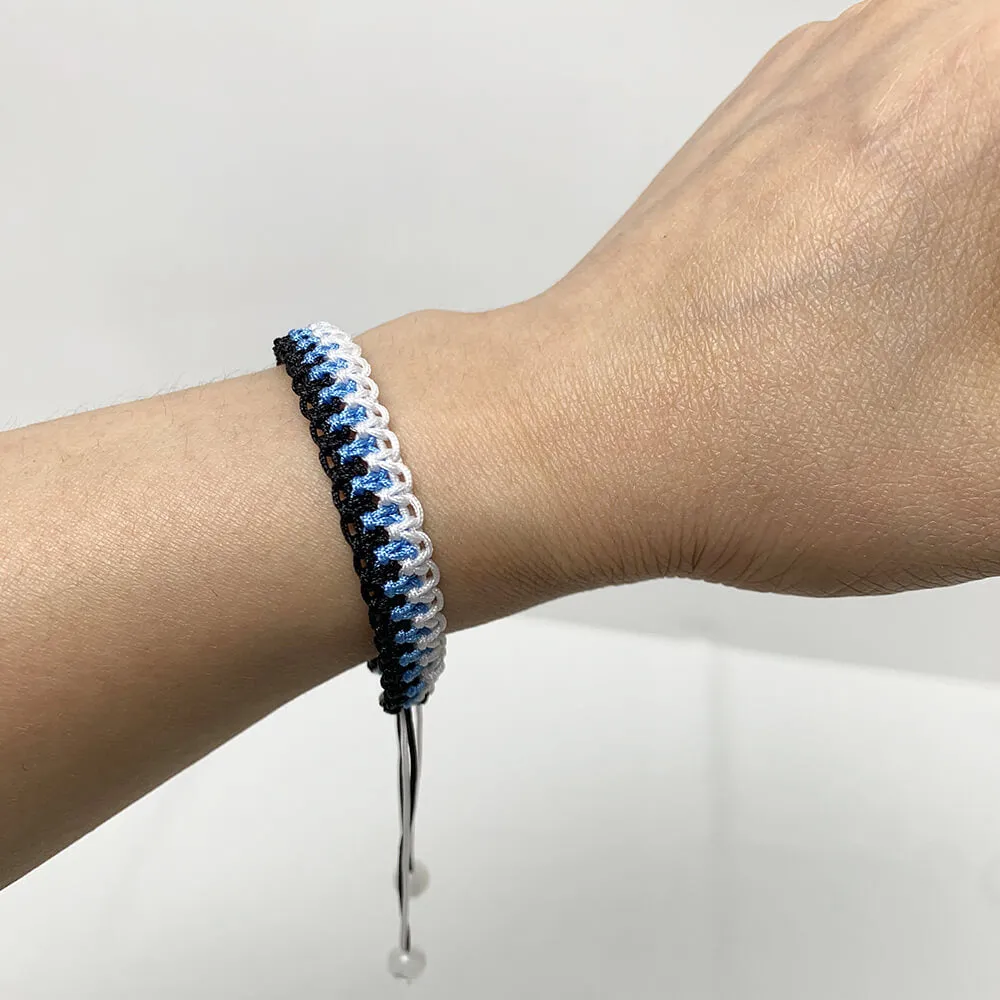 Handmade Multicolor Flat Braided Friendship Bracelet