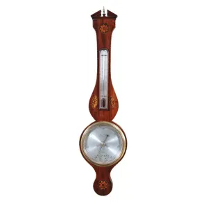Inlaid 8" Dial Banjo Barometer