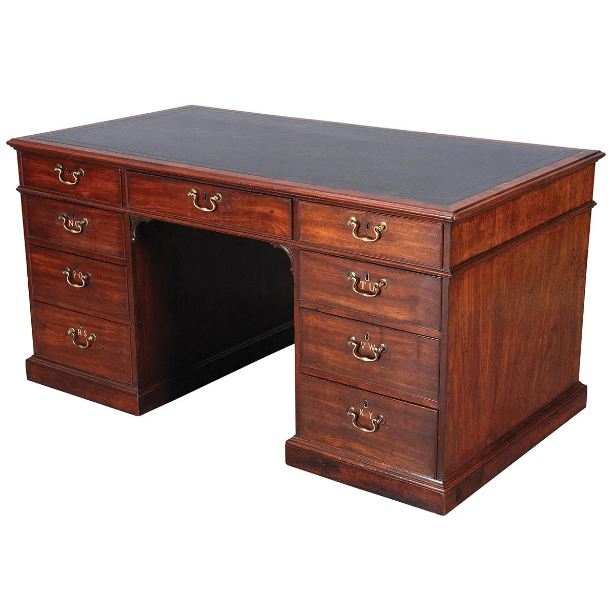 Inlaid George III Pedestal Desk