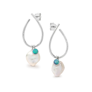 Keshi & Opal Stud Earrings