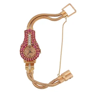 Ladies' Lucien Picard Watch with 14kt Rose Gold Case and Bracelet