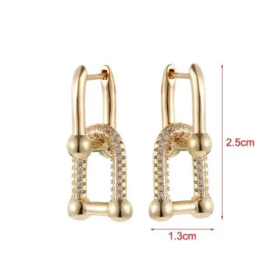 Lock Buckle Earrings