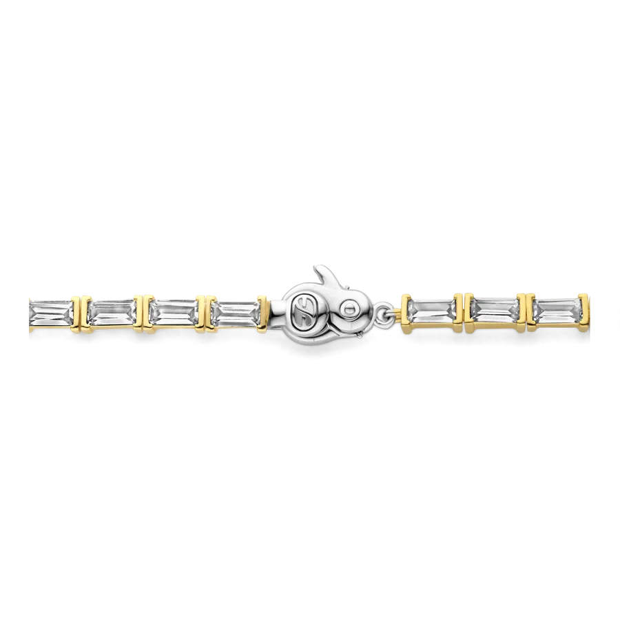 Milano Emerald Cut CZ Bracelet - Gold - 23041ZY