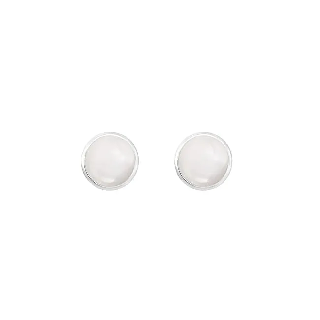 Ole Lynggaard Lotus Earrings - White Moonstone