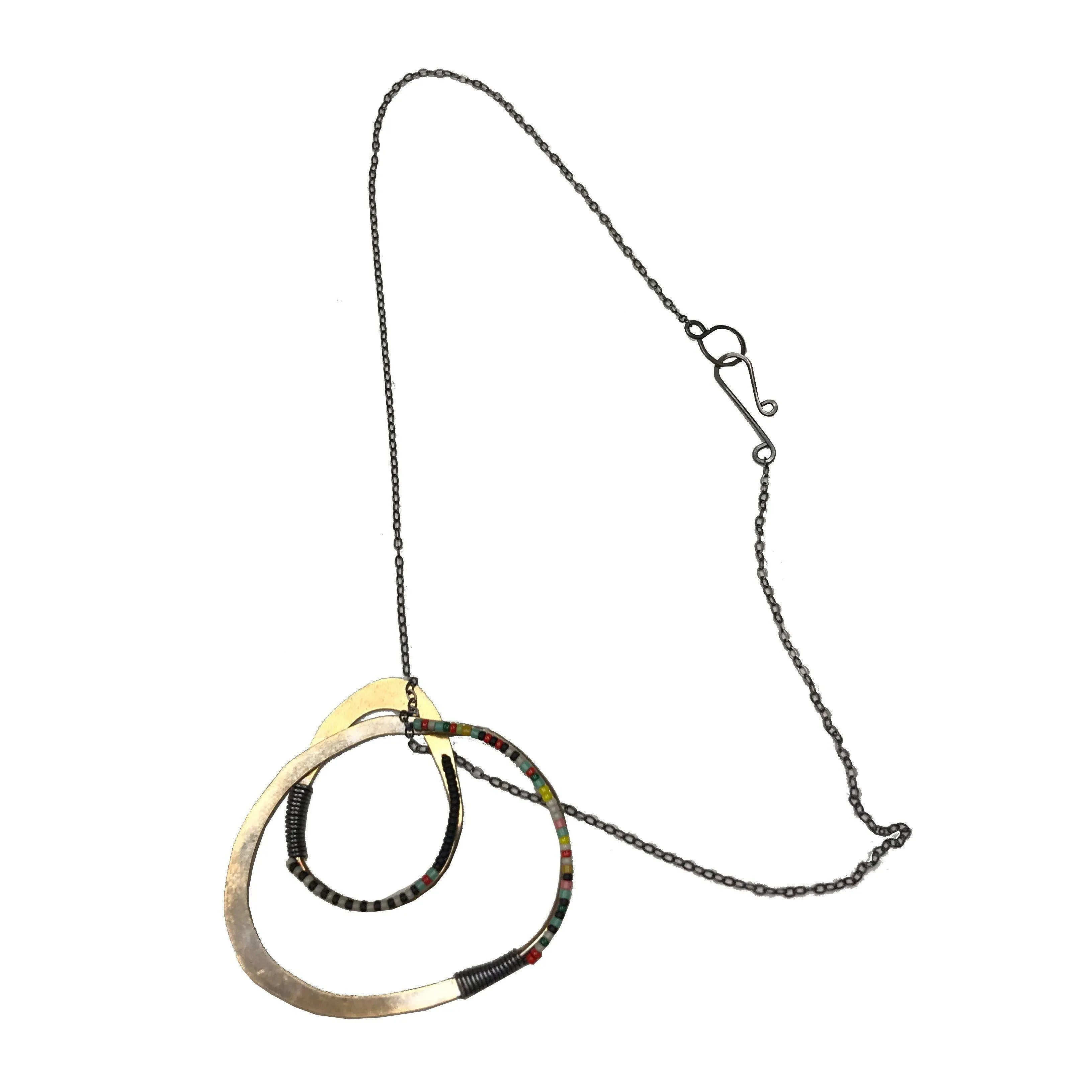 Olivia de Soria Necklace: Double Hoop