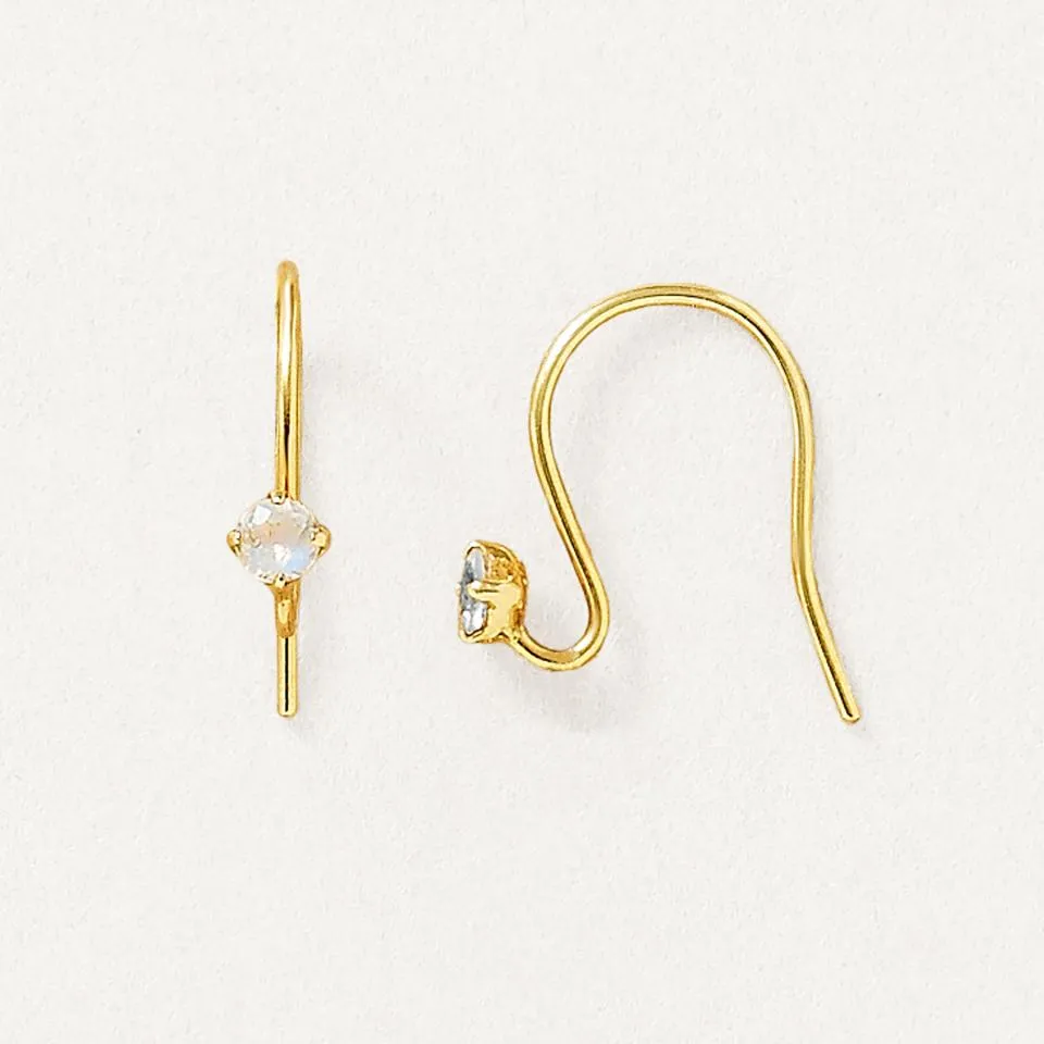 [Palette] 18K Yellow Gold Wire Base Earrings