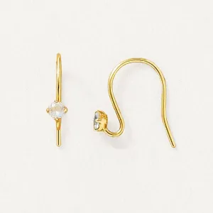 [Palette] 18K Yellow Gold Wire Base Earrings