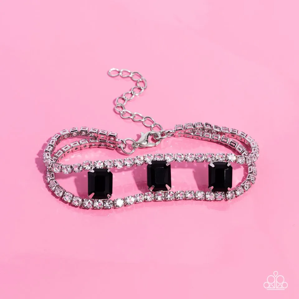Paparazzi Bracelet ~ Embedded Elegance - Black