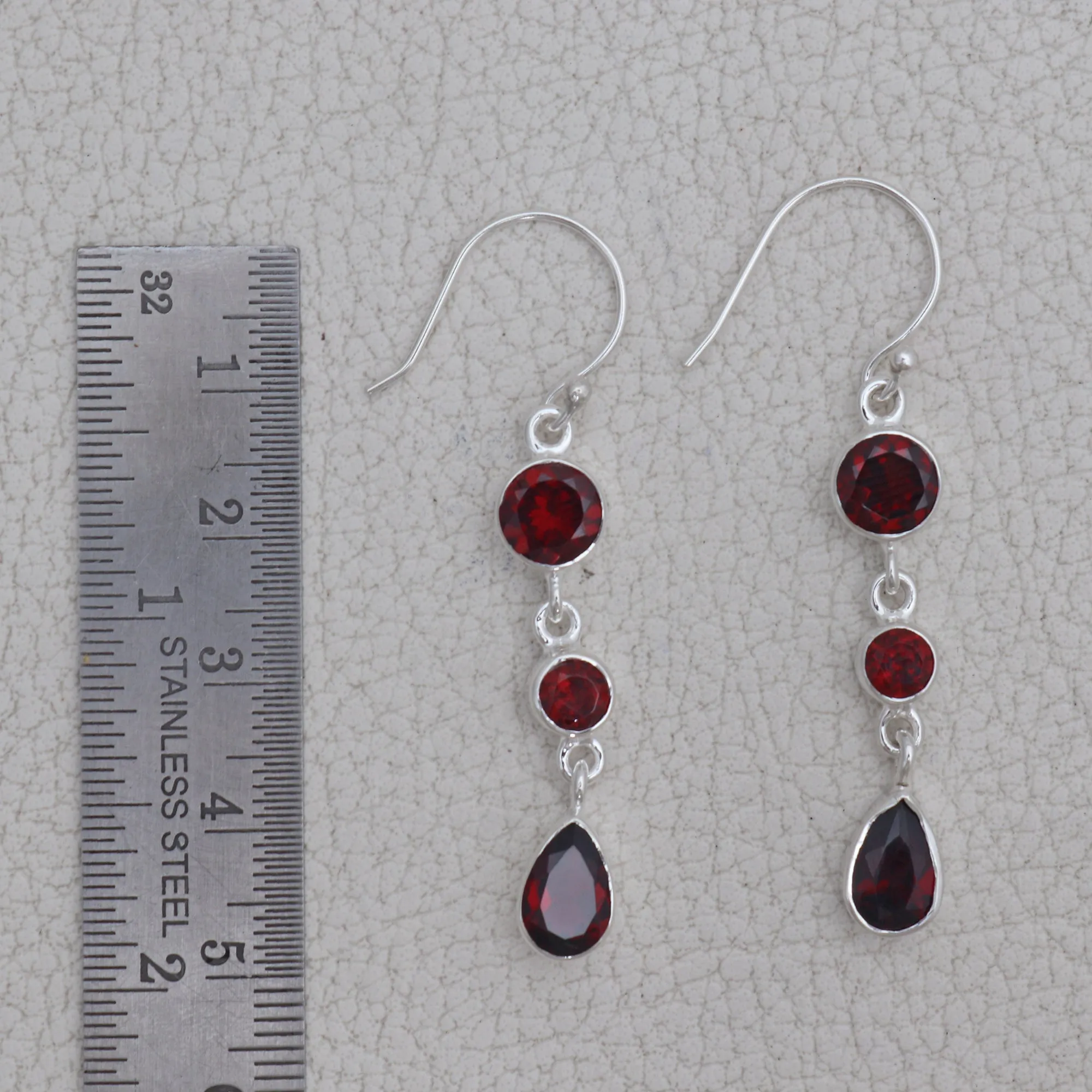 Rainbow moonstone & Blue Topaz Silver Earrings