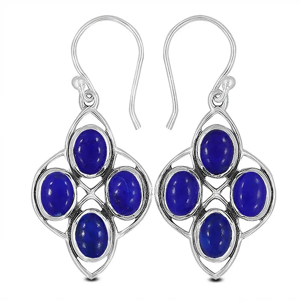Rainbow Moonstone Silver Earring