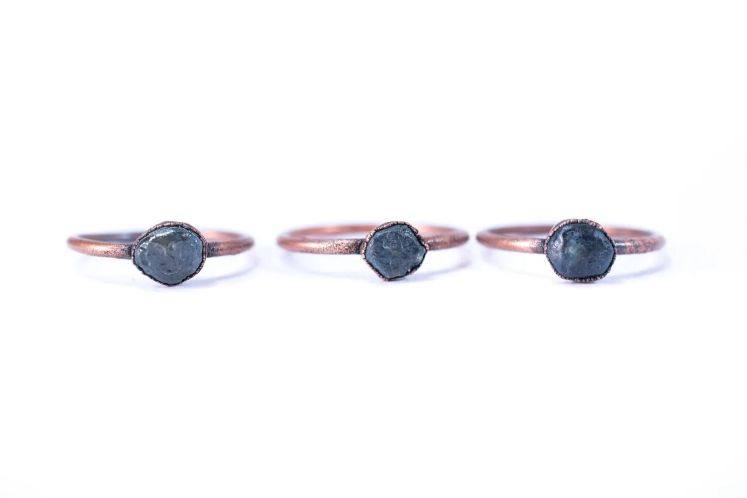 Raw sapphire ring | Blue sapphire ring