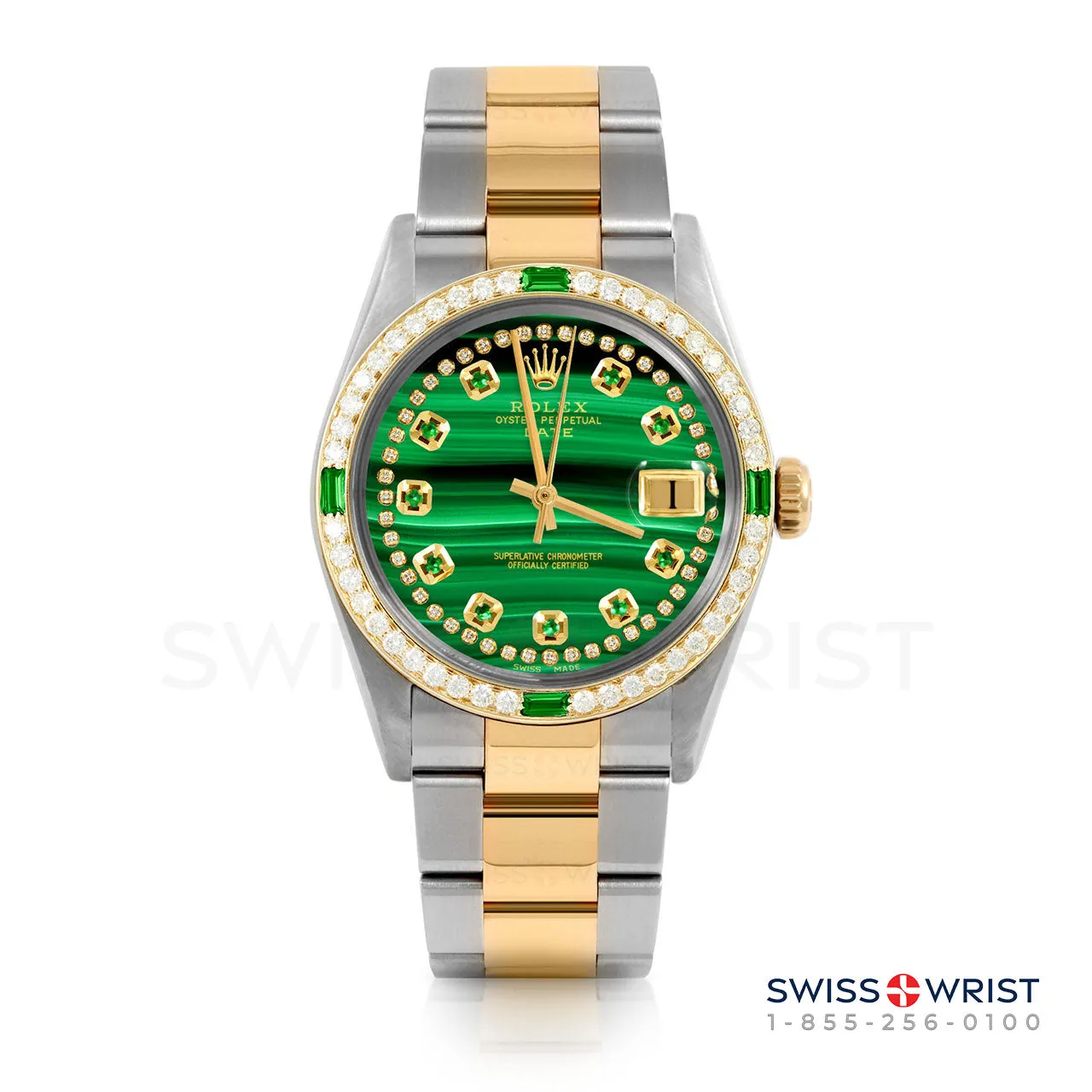 Rolex Date 34mm | 1500-TT-MLC-STRE-4EMD-OYS