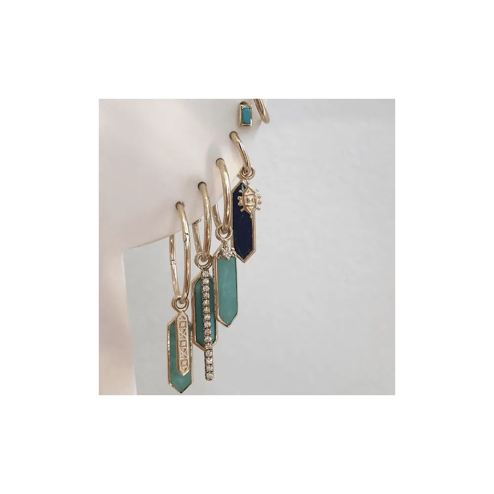 Ruby Quartz Hexa Plaque - Gold - HEX-RUBQ