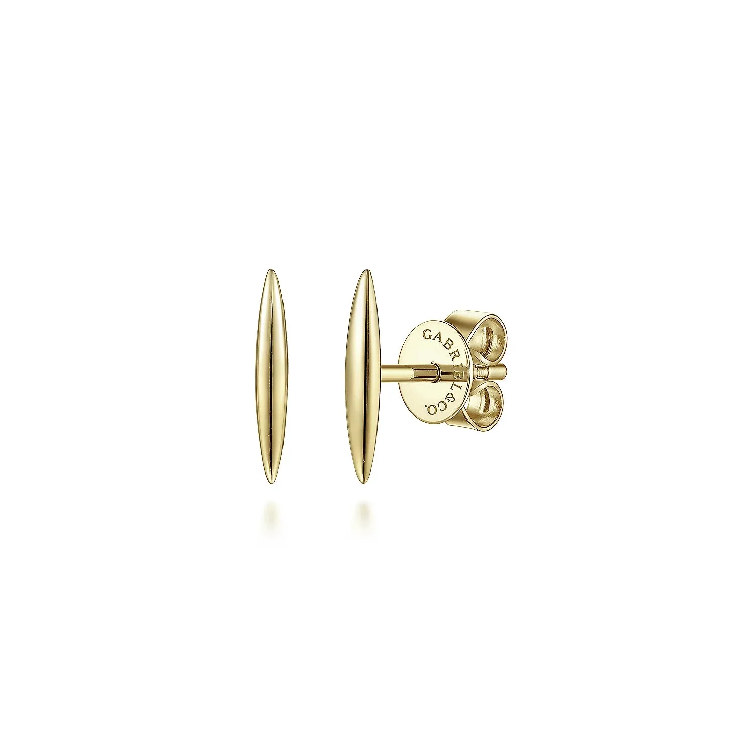 Smooth Bar Stud Earrings