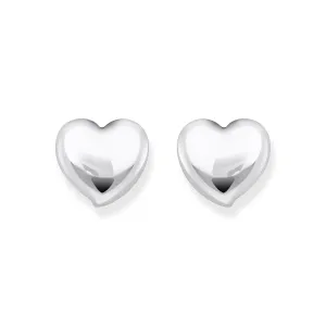Sterling Silver Bold Elegance Heart Shaped Earrings H2302-001-21