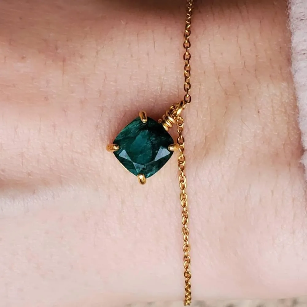 The Ashbourn - Natural Emerald Bracelet