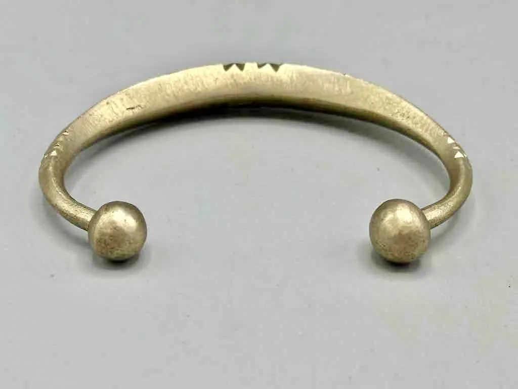 Tuareg Etched Metal Bracelet - Heavier