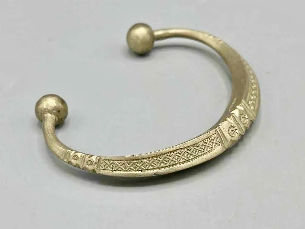 Tuareg Etched Metal Bracelet - Heavier