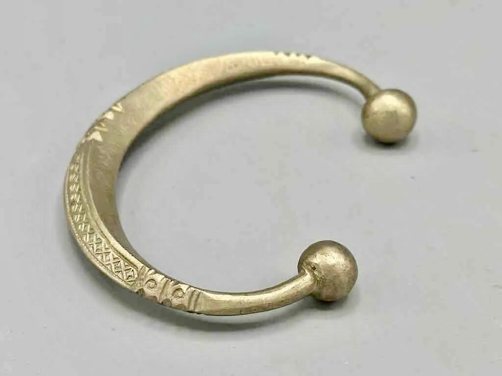 Tuareg Etched Metal Bracelet - Heavier