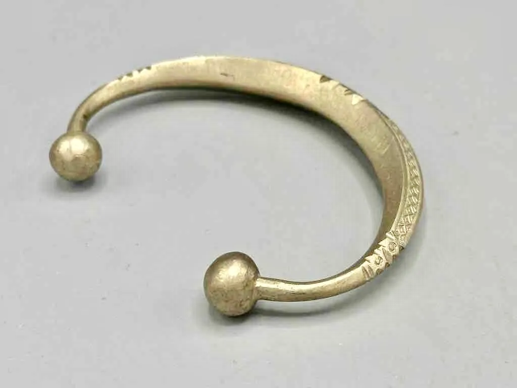 Tuareg Etched Metal Bracelet - Heavier