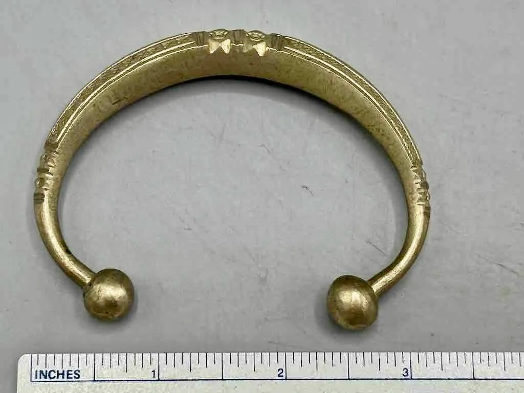 Tuareg Etched Metal Bracelet - Heavier