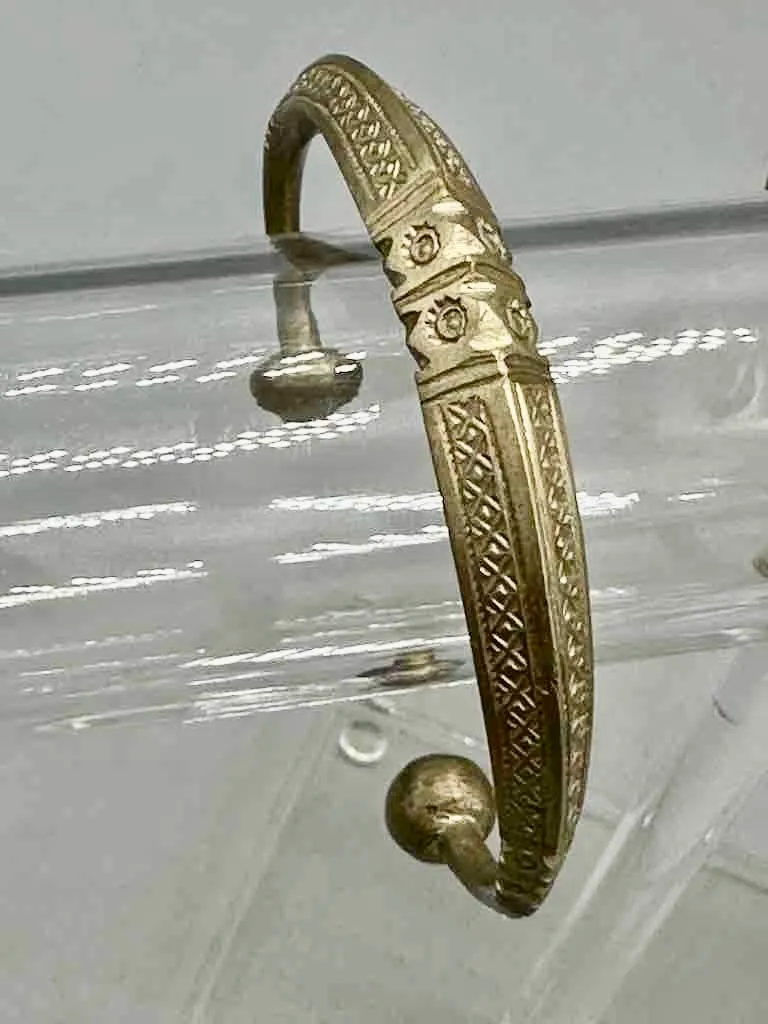 Tuareg Etched Metal Bracelet - Heavier