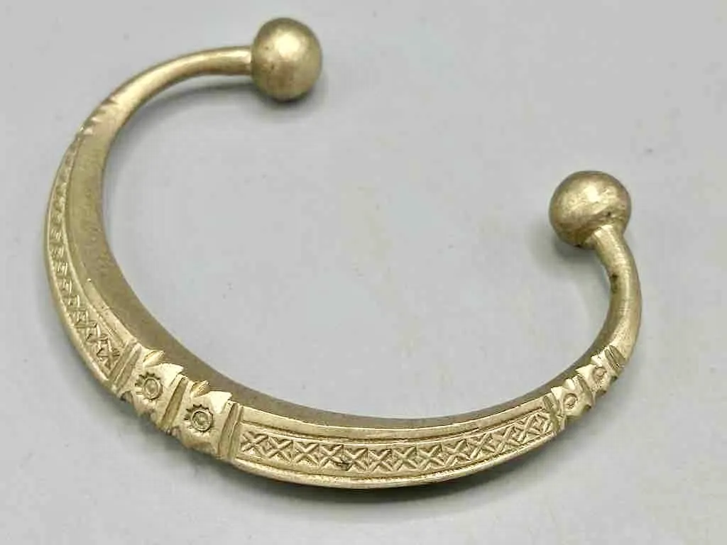 Tuareg Etched Metal Bracelet - Heavier