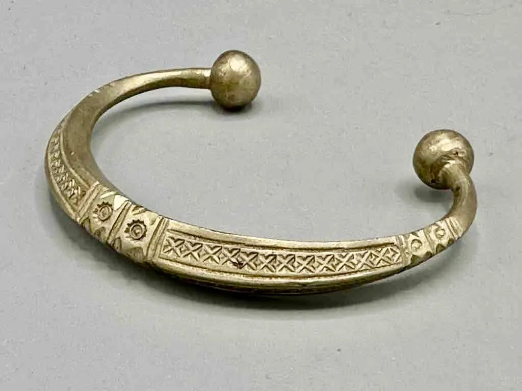 Tuareg Etched Metal Bracelet - Heavier